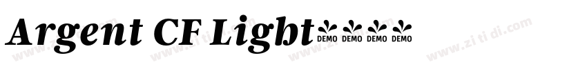 Argent CF Light字体转换